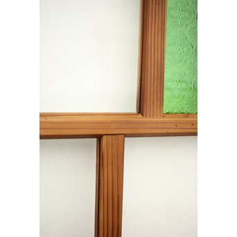 緑色ガラスのドア　GD1272 