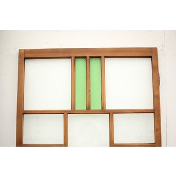 緑色ガラスのドア　GD1272 