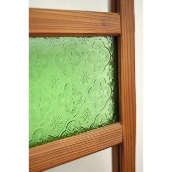 緑色ガラスのドア　GD1272 