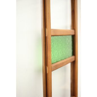 緑色ガラスのドア　GD1272 