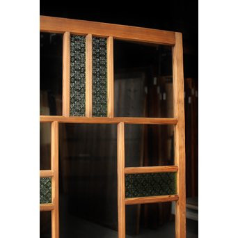 緑色ガラスのドア　GD1272 