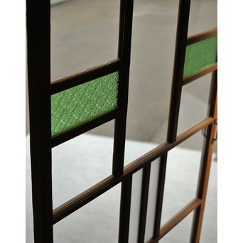 緑色ガラスのドア　GD1272 