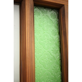緑色ガラスのドア　GD1272 