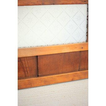 赤色ガラスの中型ガラス戸 2枚1組　GD1273 