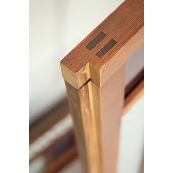 赤色ガラスの中型ガラス戸 2枚1組　GD1273 