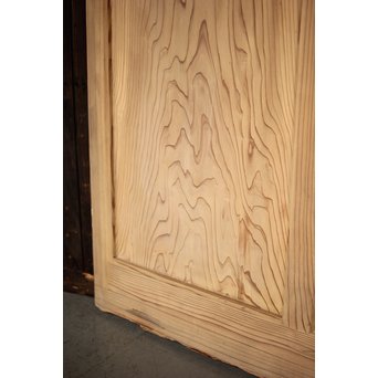 白いアンティークガラス戸　D180 