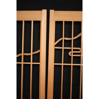 漁村図 書院 4枚1組　R2545 