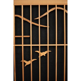 漁村図 書院 4枚1組　R2545 