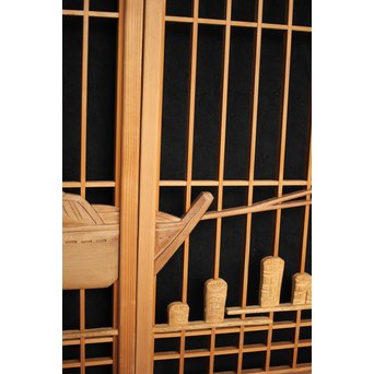 漁村図 書院 4枚1組　R2545 