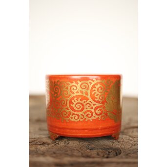 中村秋塘 金襴手香炉　P179 