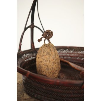 古錫 楕円茶壺　M192 