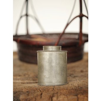 古錫 楕円茶壺　M192 