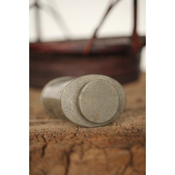 古錫 楕円茶壺　M192 