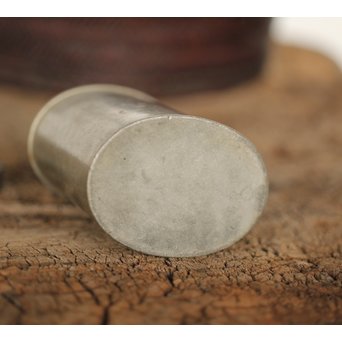 古錫 楕円茶壺　M192 