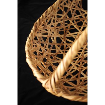 五世 早川尚古斎 班々竹氷裂編 盛物籠　U200 