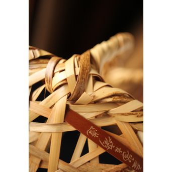 五世 早川尚古斎 班々竹氷裂編 盛物籠　U200 