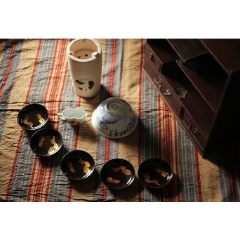 霊芝デザイン 茶具一式　U201