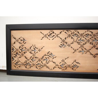 燕の七宝繋風透かし欄間　R2549 