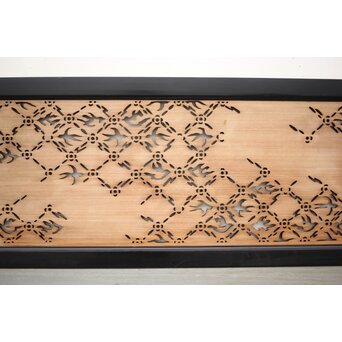 燕の七宝繋風透かし欄間　R2549 