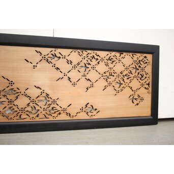 燕の七宝繋風透かし欄間　R2549 