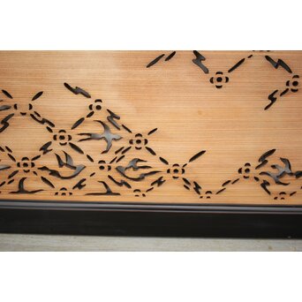 燕の七宝繋風透かし欄間　R2549 