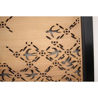 燕の七宝繋風透かし欄間　R2549 