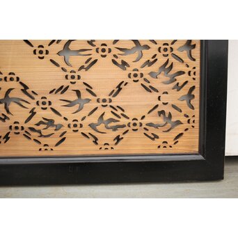 燕の七宝繋風透かし欄間　R2549 