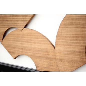 扇子の透かし欄間 2枚1組　R2550Y 