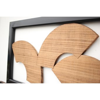 扇子の透かし欄間 2枚1組　R2550Y 