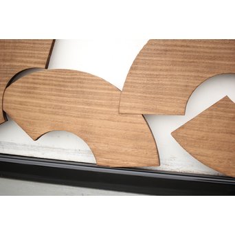 扇子の透かし欄間 2枚1組　R2550Y 