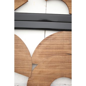 扇子の透かし欄間 2枚1組　R2550Y 