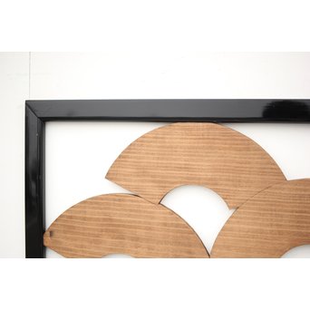 扇子の透かし欄間 2枚1組　R2550Y 