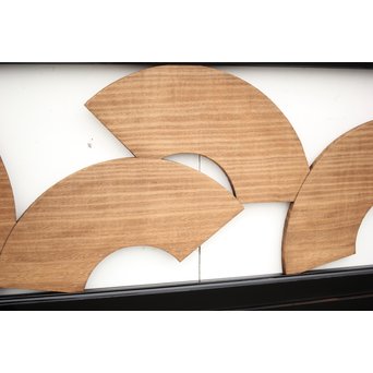 扇子の透かし欄間 2枚1組　R2550Y 