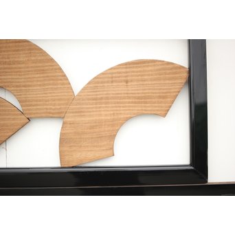 扇子の透かし欄間 2枚1組　R2550Y 