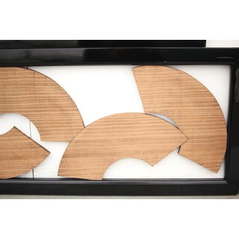 扇子の透かし欄間 2枚1組　R2550Y 