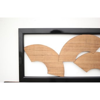 扇子の透かし欄間 2枚1組　R2550Y 