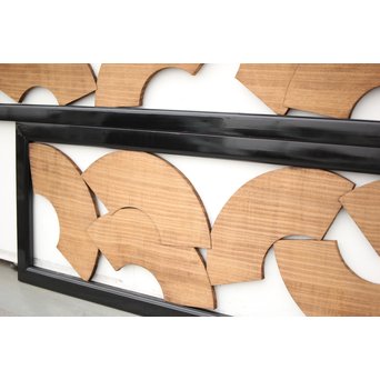 扇子の透かし欄間 2枚1組　R2550Y 