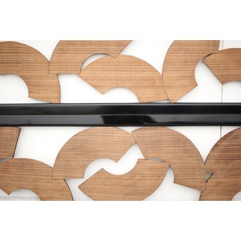 扇子の透かし欄間 2枚1組　R2550Y 