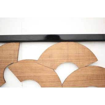 扇子の透かし欄間 2枚1組　R2550Y 