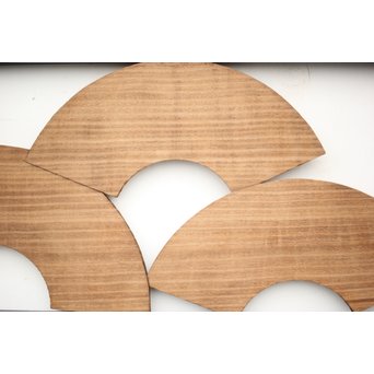 扇子の透かし欄間 2枚1組　R2550Y 