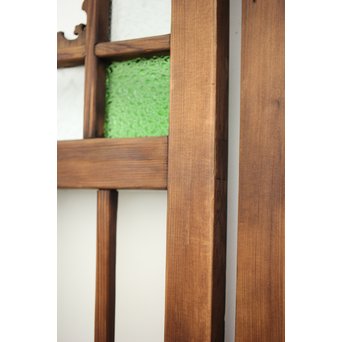 緑色ガラス玄関ガラス戸 2枚1組　GD1277Y 