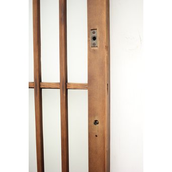 緑色ガラス玄関ガラス戸 2枚1組　GD1277Y 