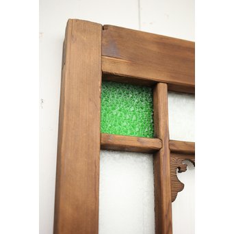 緑色ガラス玄関ガラス戸 2枚1組　GD1277Y 