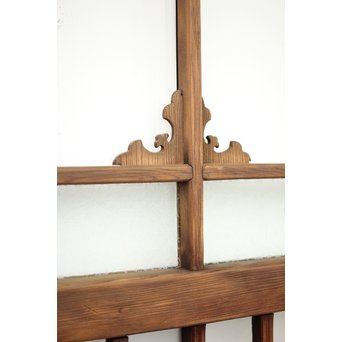 緑色ガラス玄関ガラス戸 2枚1組　GD1277Y 