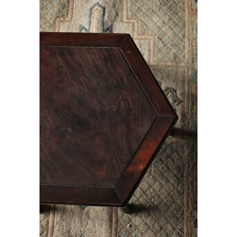 紫檀風上紅木 六角花台　X209 