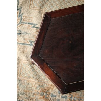 紫檀風上紅木 六角花台　X209 