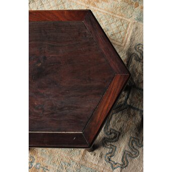 紫檀風上紅木 六角花台　X209 