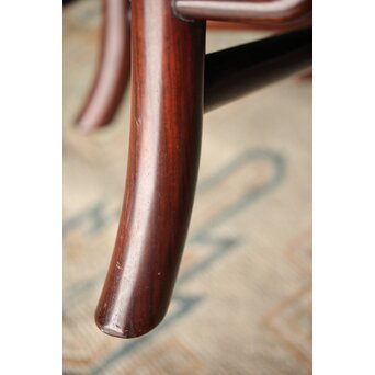 紫檀風上紅木 六角花台　X209 