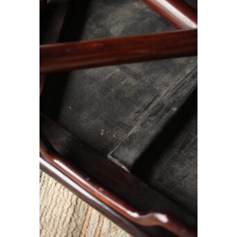 紫檀風上紅木 六角花台　X209 