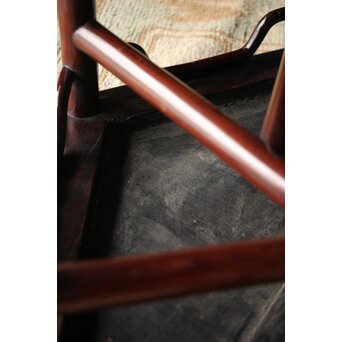 紫檀風上紅木 六角花台　X209 